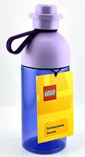 NWT Lego Purple Transparent Drinks Water Hydration Bottle 17oz 500 ml