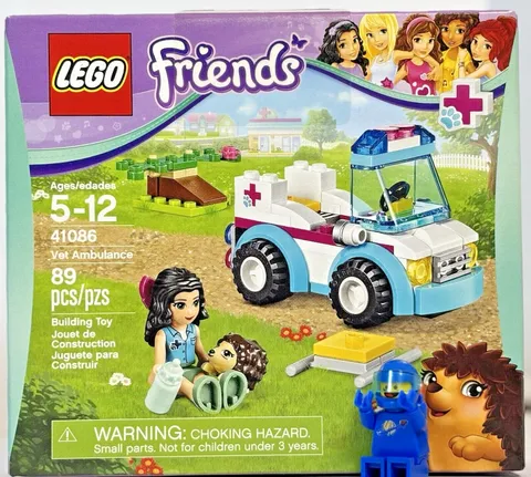 LEGO 41086 Friends Vet Ambulance New Sealed Retired Hospital Animal Car Baby NIB