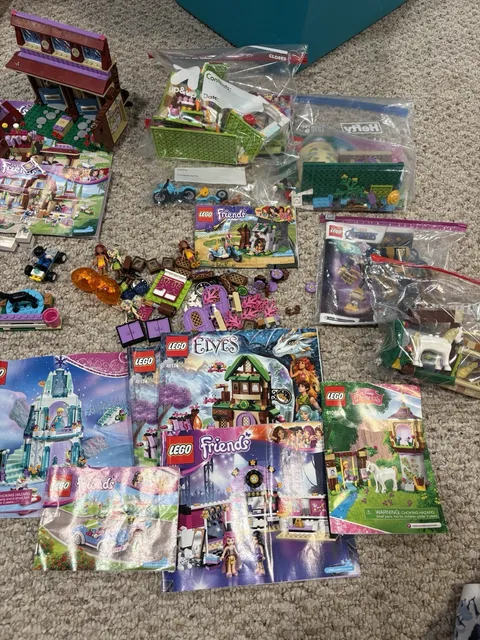 Legos Sets Lot - Frozen, Elves, Friends, Horses, Bunnies