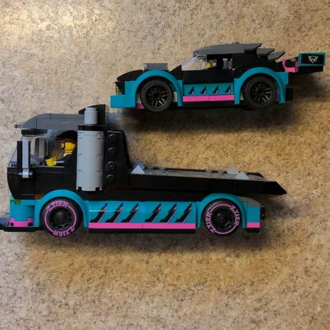 LEGO Race Car and Car Carrier Truck 60406