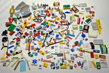 LEGO Lot of Rare Printed Stickers Parts & Pieces Accessories Huge Lot