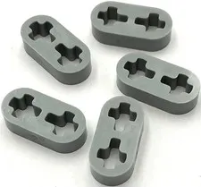 Lego 5 New Light Bluish Gray Technic Liftarms Thin 1 x 2 - Axle Holes Parts