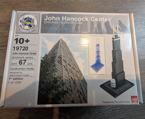 LEGO Architecture John Hancock Center 19720 Brickstructures Chicago  Skyline