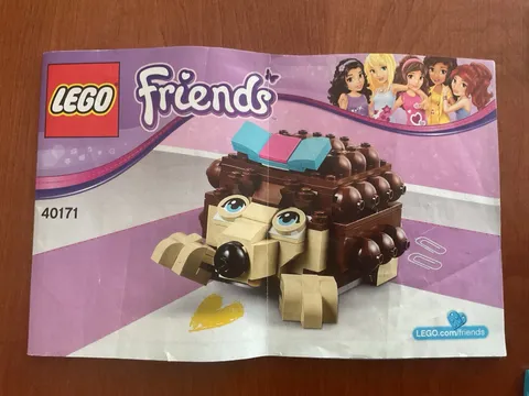 LEGO Friends Hedgehog (40171) 100% Complete With Instructions, No Box, Pls. READ
