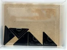 LEGO Parts - Black Tile, Modified 2 x 2 Triangular - No 35787 - QTY 5