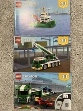 LEGO 31113 Creator 3in1 Green Race Car Transporter INSTRUCTION ONLY 31113