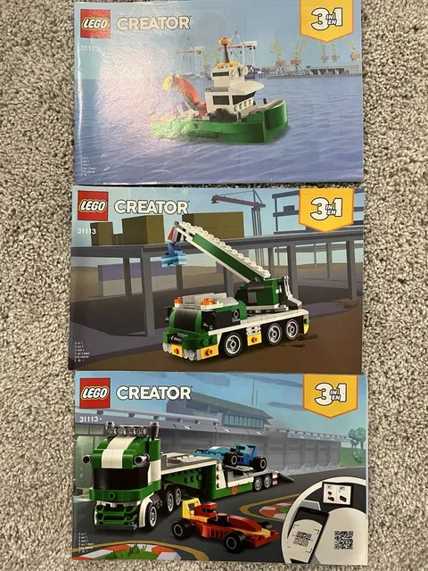 LEGO 31113 Creator 3in1 Green Race Car Transporter INSTRUCTION ONLY 31113