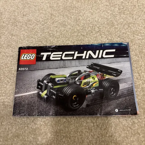 LEGO Technic 42072 Whack! Toy Car Racer Set Instruction Manual Booklet