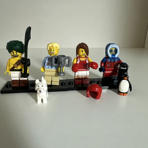 LEGO Series 16 Collectible Minifigures LOT  DESERT WARRIOR, DOG, BOXER WILDLIFE 