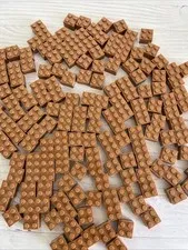 LEGO MEDIUM NOUGAT LOT 170 PCS 2X2 BRICK VARIETY BUILDING PIECES