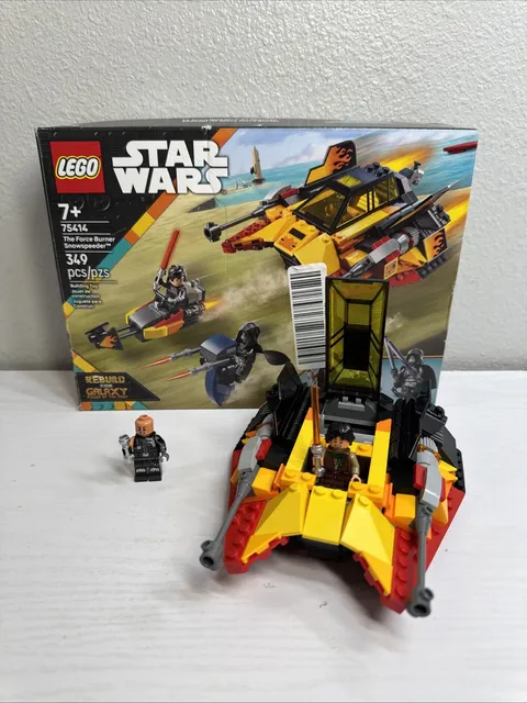 LEGO 75414 Star Wars Sig Greebling Minifigure & Ship W/Box & Partial Darth Dev