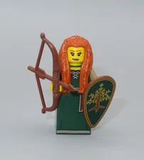 LEGO Forest Maiden tree shield minifigure complete Collectible series CMF 9