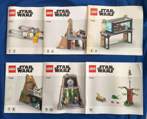 Lego Star Wars 75365 Yavin 4 Rebel Base Instruction Manuals