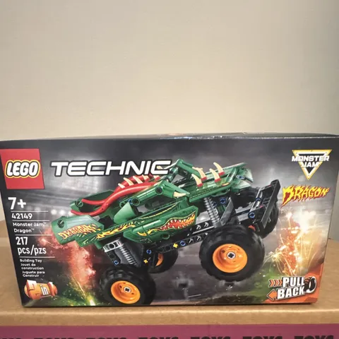 LEGO Technic Monster Jam Dragon 42149 Pull Back Complete Set 217pcs Age 7+