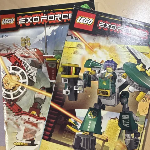 LEGO Exo-Force Instruction Manual Booklet Lot, Sets 8100 8102 Japanese
