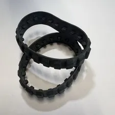 Vintage LEGO Vehicle Tread Tires Small 20 Links Black Car Truck X2