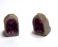 Lego - Rocks/Crystals - Lot of 2 - Pink Geode, Rock, Crystal