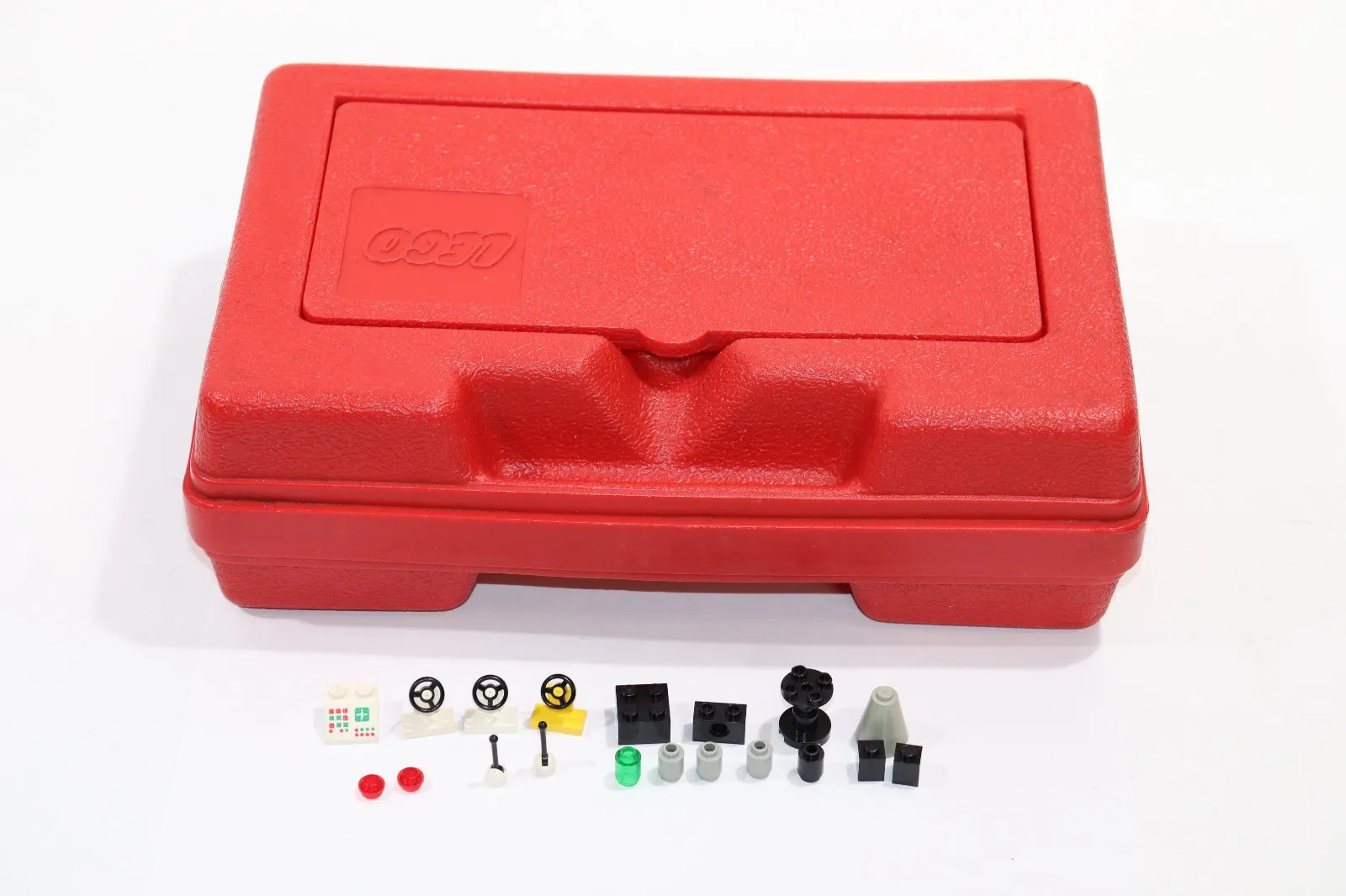 Vintage Classic Red Lego Storage Box/Carrying Case 1982 & misc Original Legos