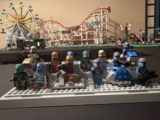 LEGO Mandolorian Minifigures Pack of Lot X 12 Figures Plus Accessories!! +