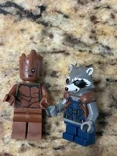 Lego Teen Groot And Rocket Minifigures