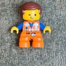 LEGO Duplo Emmet Brickowski Minifigure The LEGO Movie Orange Construction Vest