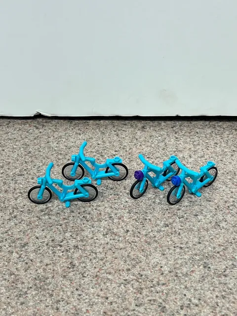 Lot Of 4 LEGO Medium Azure  Bicycles