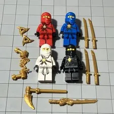 NINJAGO 4 mini Cole Kendo  njo0041 Zane njo 0001 Kai njo 0007 Jay D8 76