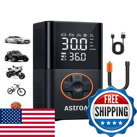 Astroai L7 Tire Inflator Portable Air Compressor Cordless Mini Bike Pump