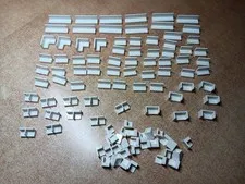 LEGO BULK LOT OF 102 WHITE WALL PANELS 1X4X1 1X2X1 1X1X1 2X2X1 CORNER