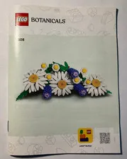 LEGO Daisies BOTANICALS Flowers 11508 Instruction Manual Booklet Only