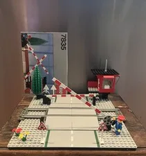 LEGO Train 7835 Manual Road Crossing + Instructions 100% complete Really Nice !