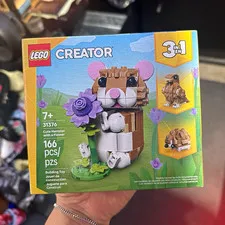 LEGO Creator 3-in-1 Cute Hamster with a Flower 31376 166 pcs 7+