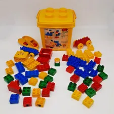 LEGO Duplo Set 2369 Tub Mega Bloks 60 Piece Mixed Lot Retired Vintage
