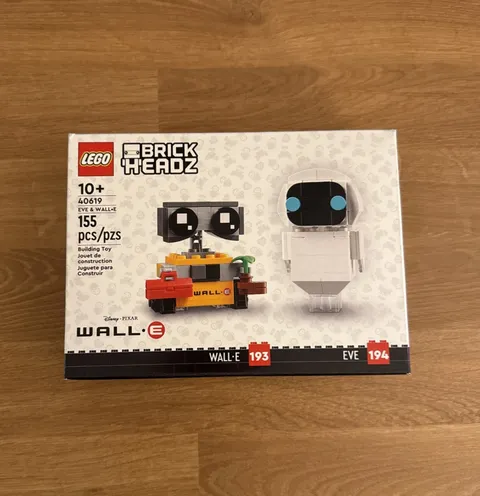 NEW Disney Pixar Wall-E & Eve LEGO Brickheadz 40619