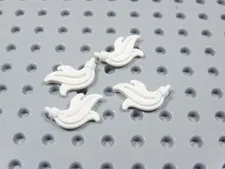 LEGO Lot of 4 White Feathers Plumes Accessory Minifig BQ