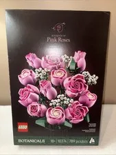 NIB LEGO Botanicals Bouquet Of Pink Roses (10374) Building Set For Adults 789Pcs