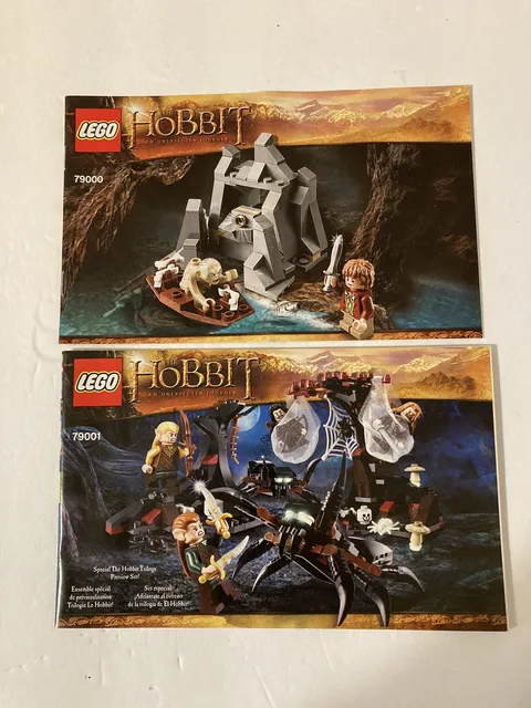 lego hobbit an unexpected journey #79000 #79001 instruction manuals only