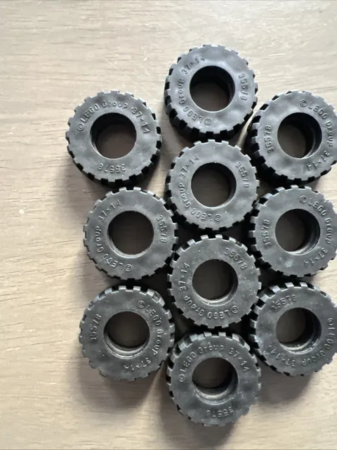 LEGO 35578 Black Tire 37 x 14 - 10 Pieces