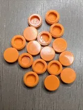 LEGO 98138 Orange Tile Round 1x1 - 17 Pieces