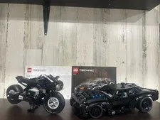 LEGO Technic The Batman Batmobile (42127) & Batcycle (42155) Sets W Manuals