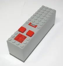 LEGO 1990s Technic Light Gray Electric 9V Battery Box 4 x 14 x 4 2847c01 TESTED