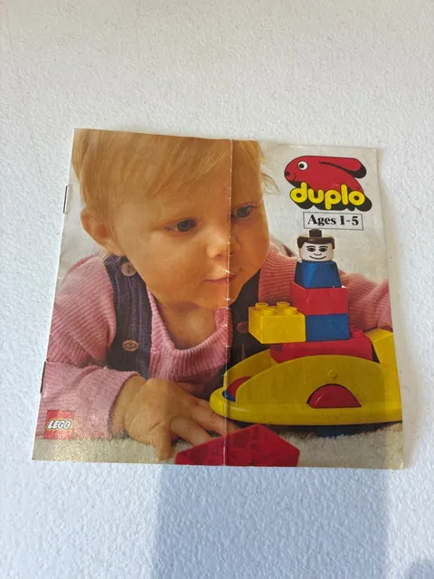 LEGO duplo 1980 packaging insert / catalog 