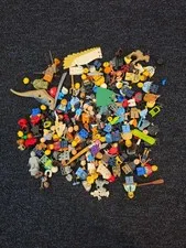 LEGO Minifigures 8 OZ Parts Pieces Accessories Assorted Mixed Torso Head Legs