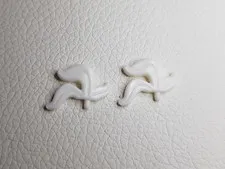 2x White Plume Minifigure for Castle Lego - Knights Plumes - for Lego