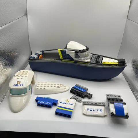 LEGO City Police Boat Chase Building Toy 60456 Partial Build Plus Police Legos