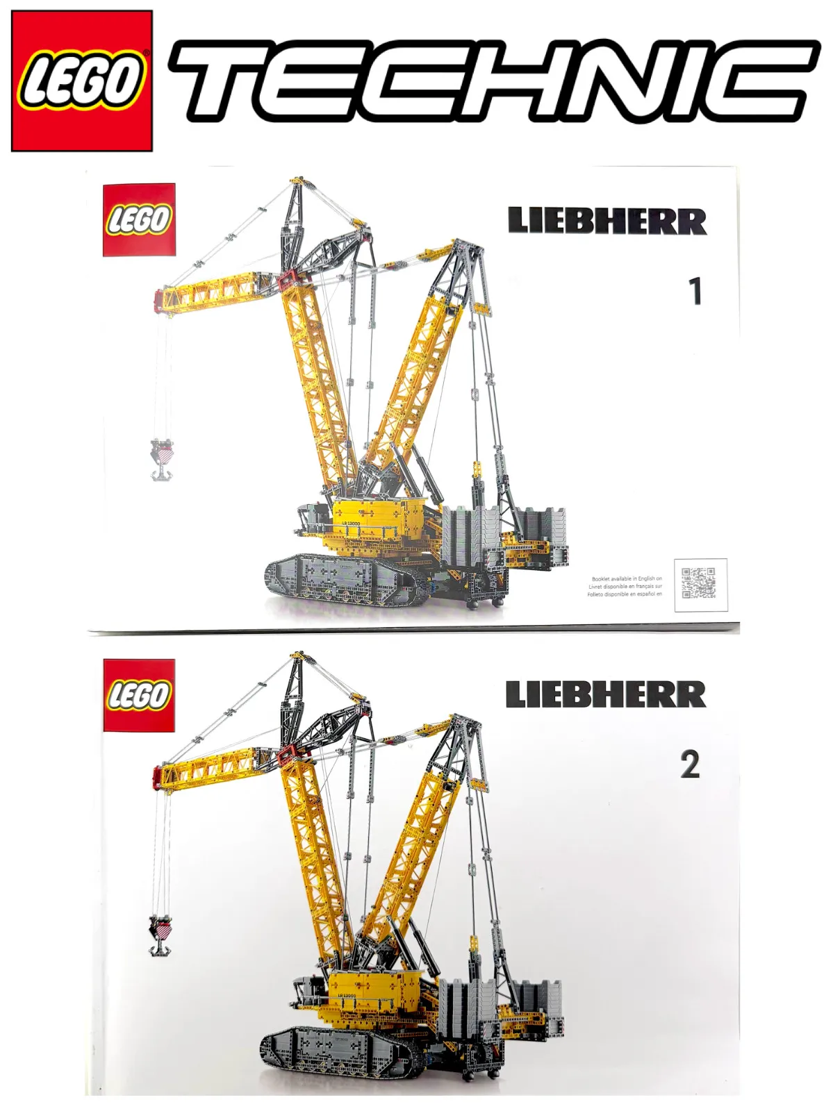 LEGO TECHNIC 42146 LIEBHERR LR 13000 INSTRUCTION MANUALS * CLEAN: USED 1X