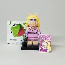 LEGO Miss Piggy Minifigure 71033 Muppets CMF Retired 2022 Complete w Magazine