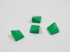 LEGO Lot of 4 Bright Green 1x1 Corner Peak Roof Slopes S6