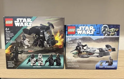 Lot Of 2 LEGO Star Wars 75412/75436 Death Trooper Pack & Grogu’s Speeder New