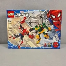 Lego Marvel SPIDER-MAN & DOCTOR OCTOPUS MECH BATTLE Set 76198 NIB 305 pcs
